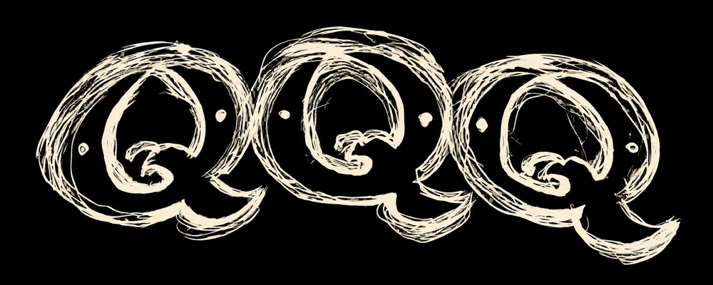 Hand-drawn QQQ ranch logo